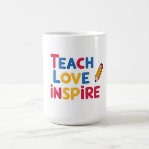 Lehrerbewertung durch die Liebe Inspiriert Kaffeetasse