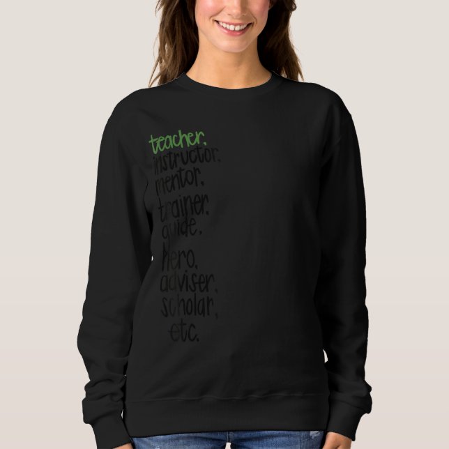 Lehrerbewertung Sweatshirt (Vorderseite)