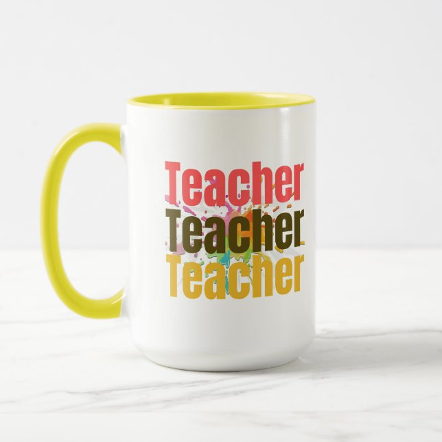 Lehrerbewertung Tasse | Vielen Dank für Ihr Gesche (Links)