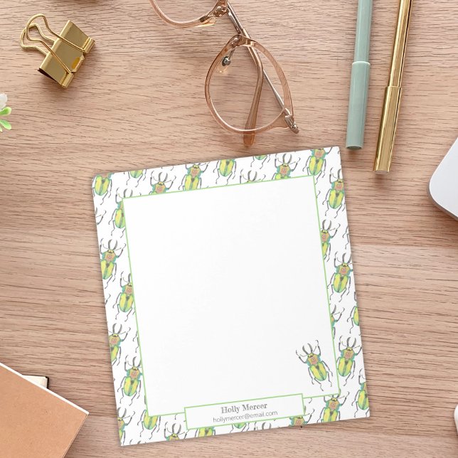 Lehrerbewertungskäfer Notizblock (Von Creator hochgeladen)