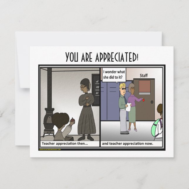 Lehrerbewertungskarte Dankeskarte (Vorderseite)