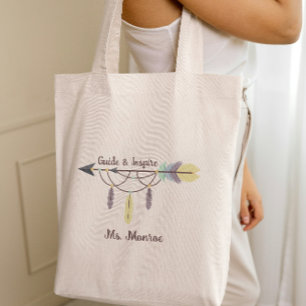 Lehrerbewertungsleitfaden und Inspirier Boho Arrow Tragetasche