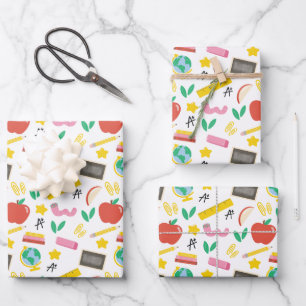 Lehrerbewertungsunterricht: Wrapping Paper Geschenkpapier Set