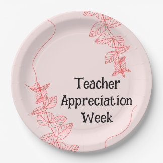 Lehrerbewertungswoche Pappteller