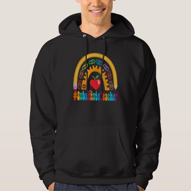 Lehrerbewertungswoche Zurück zur Schule Hoodie (Vorderseite)