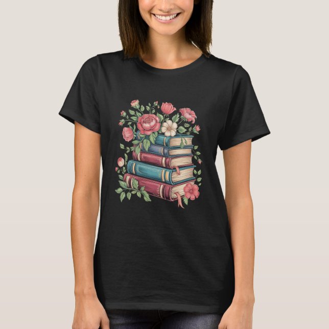 Lehrerbuch Zurück zu Wildblumen in der Schule T-Shirt (Vorderseite)