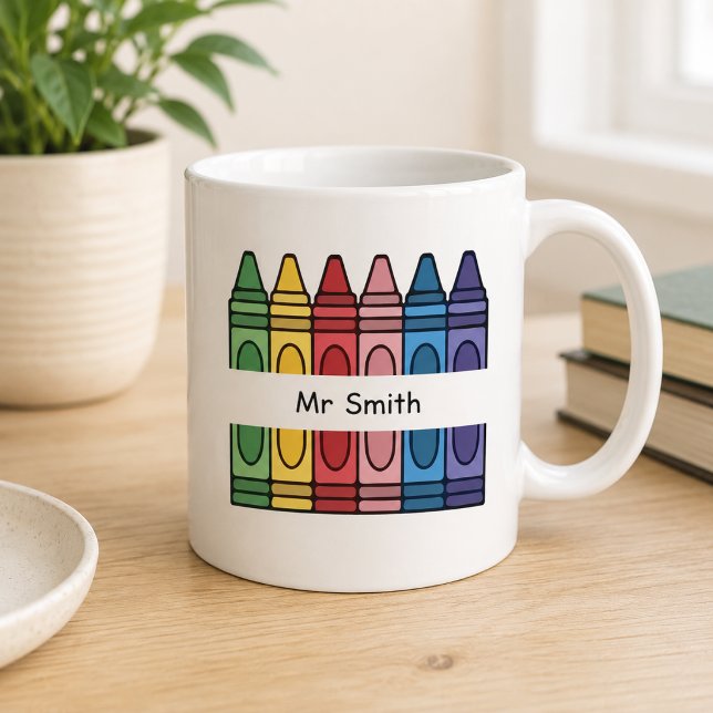Lehrerbuntstiftebox geteilt Name Klassenzimmer Kaffeetasse (Von Creator hochgeladen)