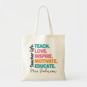 Lehrerdank-Tasche Geschenk-Tragetasche Leinwand Cu Tragetasche