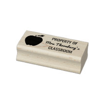 Lehrereigentum im Klassenzimmer Apple-Silhouette