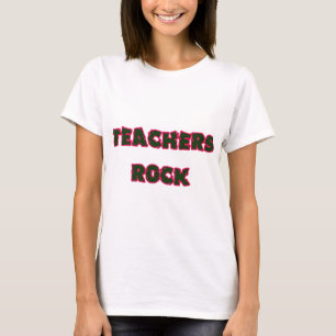 Lehrerfelsenrosa T-Shirt