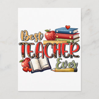 Lehrergeschenk | Bester Lehrer überhaupt Postkarte