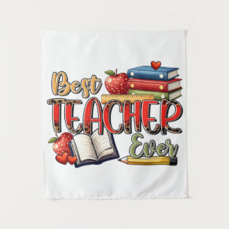 Lehrergeschenk | Bester Lehrer überhaupt Wandteppich