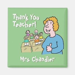 Lehrergeschenk. Danke an eine weibliche Lehrerin Magnet