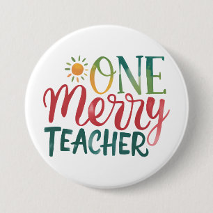 Lehrergeschenk Ein fröhlicher Lehrer Button