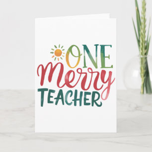 Lehrergeschenk   Ein fröhlicher Lehrer Karte