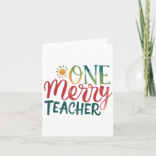Lehrergeschenk Ein fröhlicher Lehrer Karte