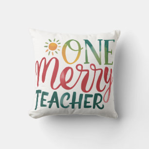 Lehrergeschenk Ein fröhlicher Lehrer Kissen