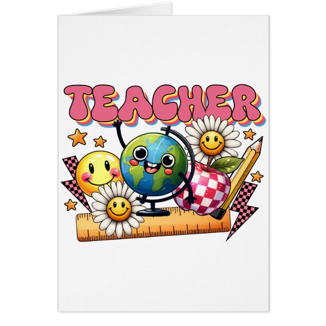 Lehrergeschenk | Floral Lehrer (Vorne)