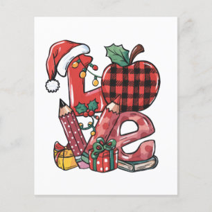 Lehrergeschenk Frohe Weihnachten Liebe Flyer