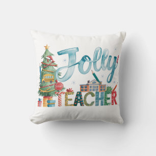 Lehrergeschenk Frohe Weihnachten Lustiger Lehrer Kissen