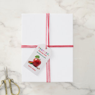 Lehrergeschenk - Geschenkanhänger mit Dankeschön-N