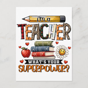 Lehrergeschenk Ich Bin Ein Lehrer Ankündigungspostkarte