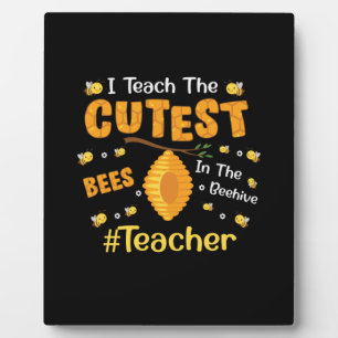 Lehrergeschenk ich lehre die Niedlichsten Bienen Fotoplatte