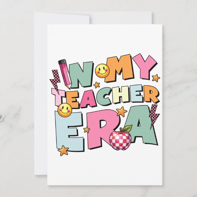 Lehrergeschenk | In meiner Lehrerära (Vorderseite)