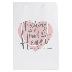 Lehrergeschenk Liebe Herz Mittlere Geschenktüte