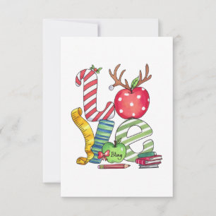 Lehrergeschenk Lieblings Bleistift Apfel Dankeskarte