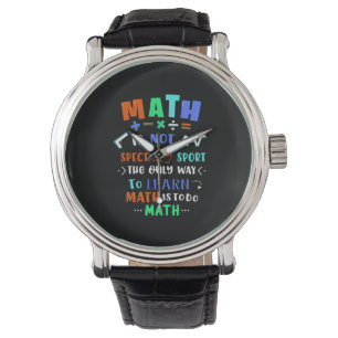 Lehrergeschenk Mathematik ist nicht Spektakel Armbanduhr