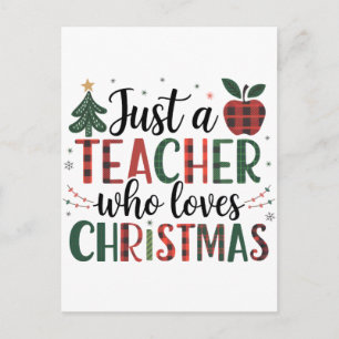 Lehrergeschenk   Nur ein Lehrer, der Weihnachten l Einladungspostkarte