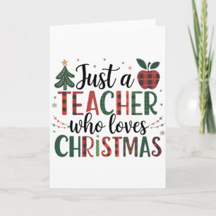 Lehrergeschenk Nur ein Lehrer, der Weihnachten l Karte