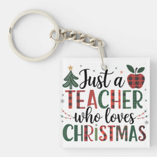 Lehrergeschenk Nur ein Lehrer, der Weihnachten l Schlüsselanhänger