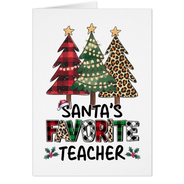 Lehrergeschenk | Santas Lieblingslehrer (Vorne)