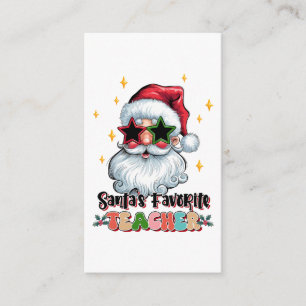 Lehrergeschenk   Santas Lieblingslehrer Begleitkarte