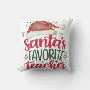 Lehrergeschenk Santas Lieblingslehrer Kissen