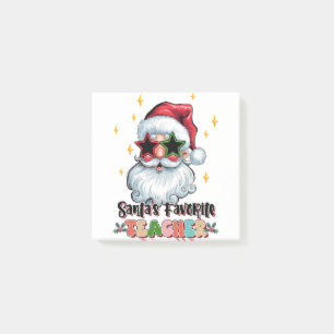 Lehrergeschenk Santas Lieblingslehrer Post-it Klebezettel