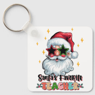 Lehrergeschenk Santas Lieblingslehrer Schlüsselanhänger