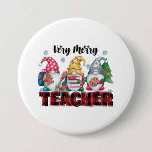 Lehrergeschenk Sehr fröhlicher Lehrer Button