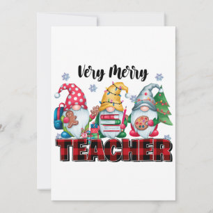 Lehrergeschenk Sehr fröhlicher Lehrer Karte