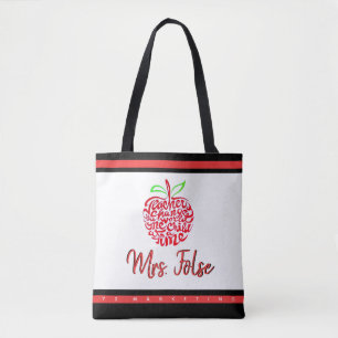 Lehrergeschenk-Tasche Apfel Schüler Benutzerdefini Tasche
