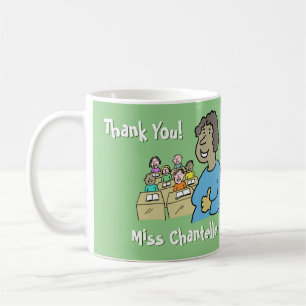 Lehrergeschenk. Vielen Dank an eine schwarze Weibl Kaffeetasse