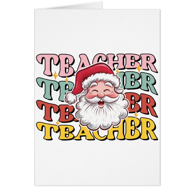 Lehrergeschenk | Weihnachtsmann-Lehrer (Vorne)