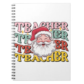 Lehrergeschenk | Weihnachtsmann-Lehrer Notizblock