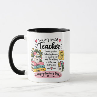 Lehrergeschenk zur Würdigung | Frohen Lehrertag Tasse