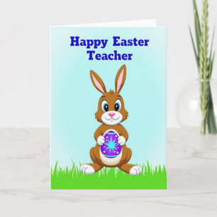 Lehrergeschenkkarte Osterhase Karte