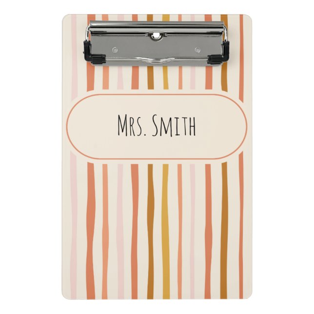 Lehrerheft, personalisiertes Lehrergeschenk, Kunde Mini Klemmbrett (Vorderseite)