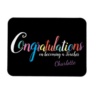 Lehrerin Abschluss Glückwunsch Geschenk Magnet