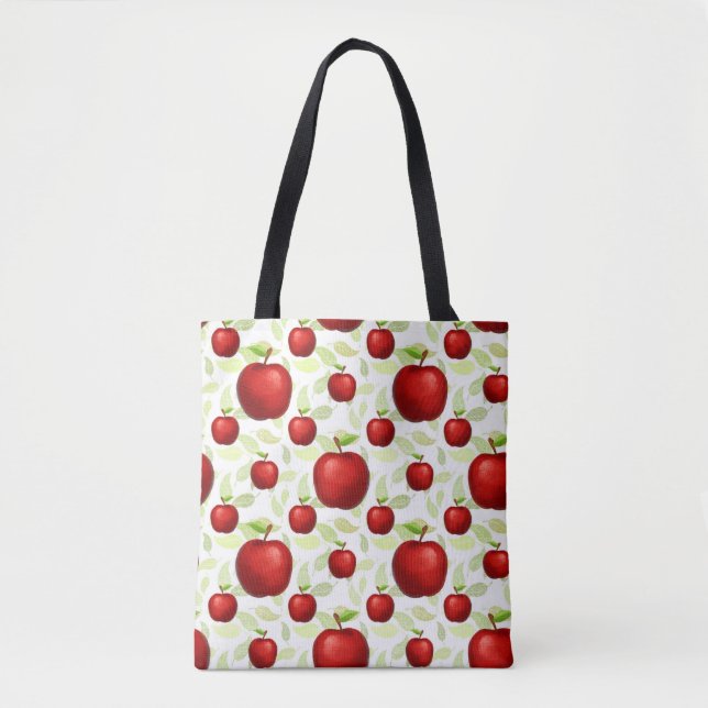 Lehrerin Apple Tree Patterns Preschool Art Teacher Tasche (Vorderseite)